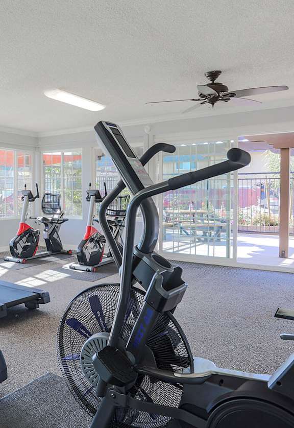 Gym with Cardo Equipment at Dover Park Apartments in Fairfield, CA 94533