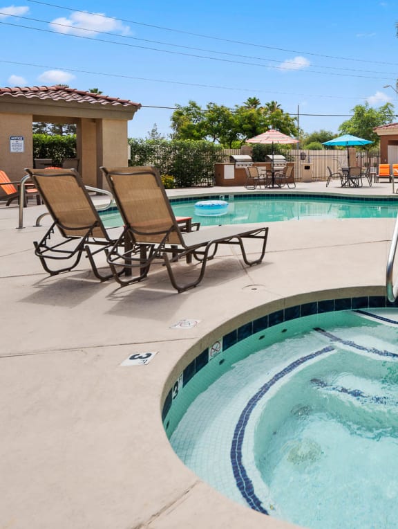 Spa And Pool at The Colony Apartments, Casa Grande, AZ, 85122