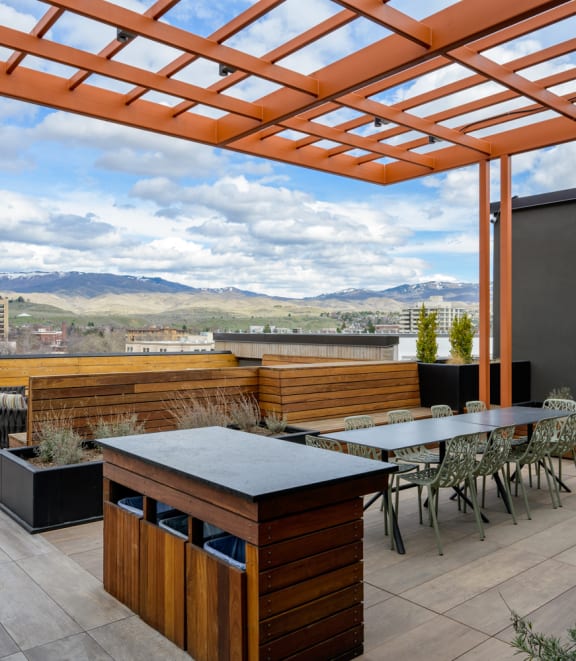 Rooftop Deck at The Lucy Boise Apartments, Boise