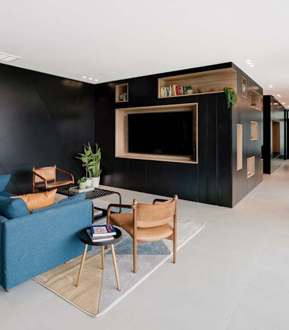 Lounge With TV at 829 Garfield, Jersey City