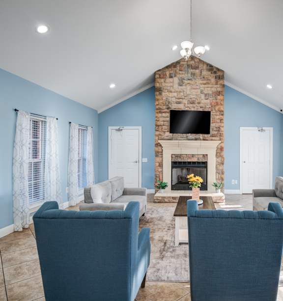 Fireplace Living at The Regency Apartment Homes, Manassas, VA 20109
