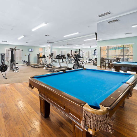 Clubhouse With Billiards Table at The Colony Apartments, Arizona, 85122