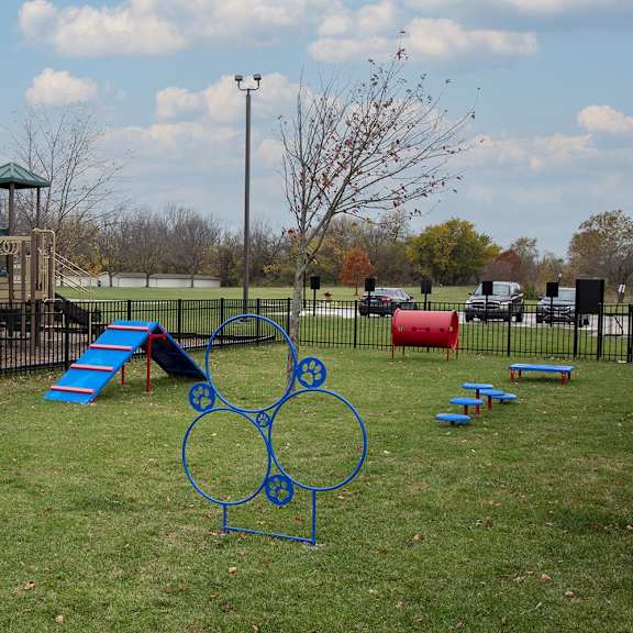 A playground at Evergreen Luxury Apartments, Merrillville, Indiana