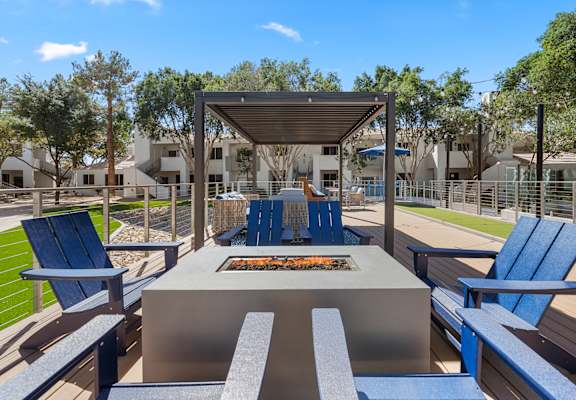 Firepit at Haven at Arrowhead Apartment Homes in Glendale Arizona