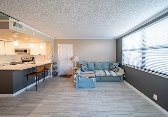 Living And Kitchen at Bella Lago Vista, West Palm Beach, Florida