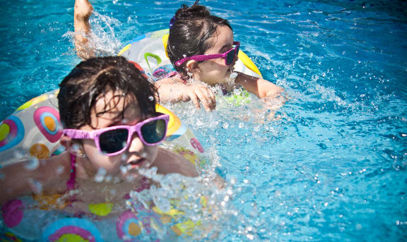 Girl's Swimming during Daytime at Linkhorn Bay Apartments, PRG Real Estate Management, Virginia Beach, VA, 23451