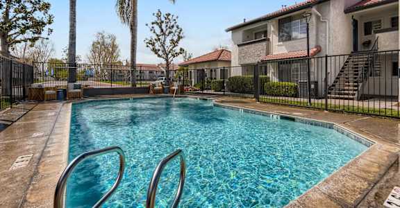Glimmering Pool at Azul Apartments, California