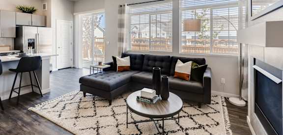 Modern Living Room at Avilla Buffalo Run, Commerce City, CO 80022