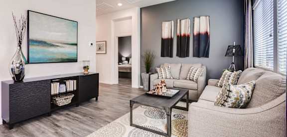 Modern Living Room at Avilla Lehi Crossing, Mesa, AZ 85213