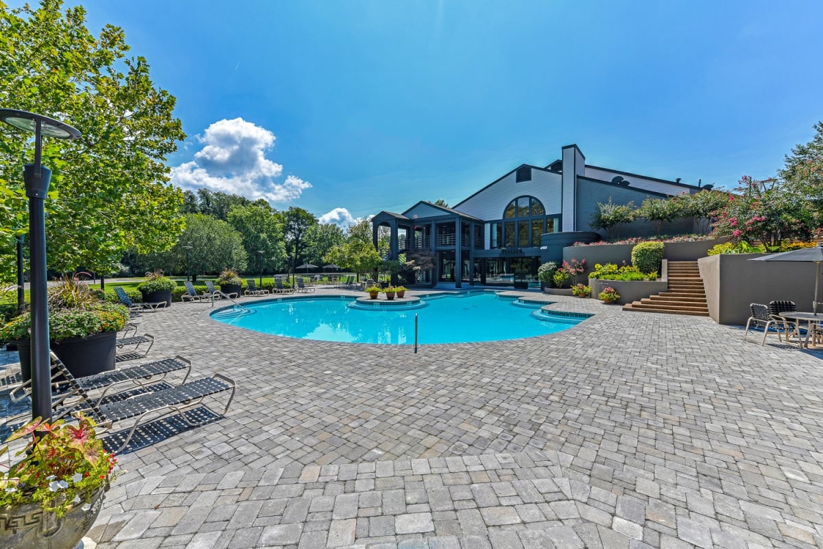 Stewarts Ferry swimming pool view - Nashville, TN
