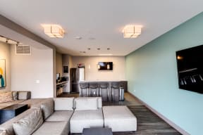 Community lounge at 2828 Apartments in LoHi - Denver