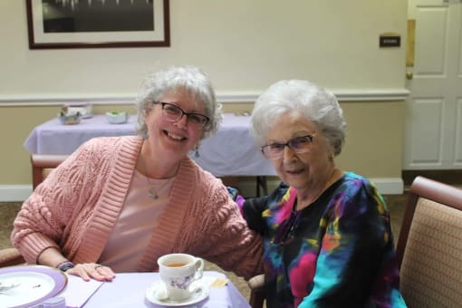 High Tea with Residents at Elison Independent and Assisted Living of Maplewood