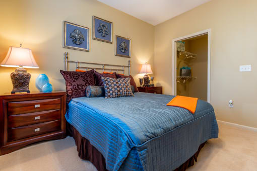Comfortable Bedroom at Avignon Apartment Homes, Olathe, Kansas