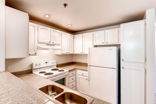 Our Apartments Kitchen at Newport Heights Apartment in Tukwila Washington