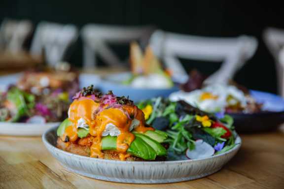 A plate of food at Woodland Place Apartments, Langford, British Columbia