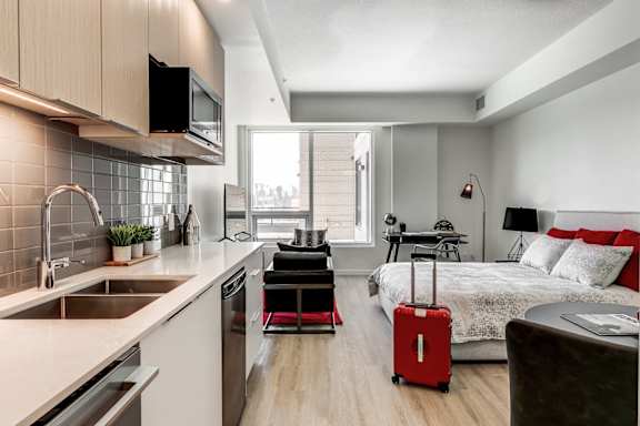 Studio Kitchen at Southpark on Whyte, Edmonton, T6E 3S3