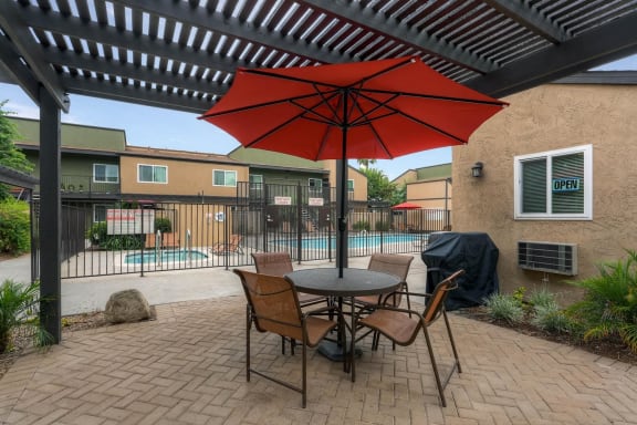 The Community BBQ and Picnic Area at Midway Gardens Apartments