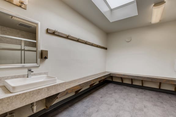 The Community Outdoor Swimming Pool's Bathroom at Morningtree Park Apartments