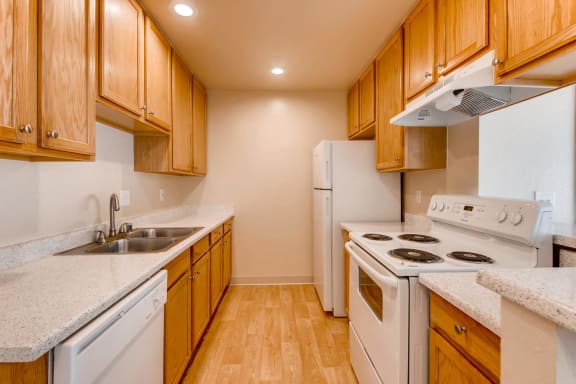Our 'Classic' 2 Bedroom 2 Bath Apartment Kitchen at Vista Flores Apartments