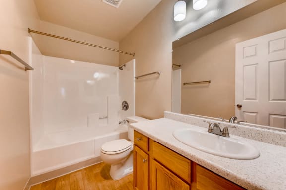 Our 'Classic' 2 Bedroom 2 Bath Apartment Bathroom at Vista Flores Apartments
