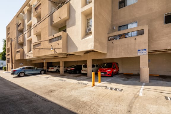 Parking at Renaissance Terrace, Long Beach, California