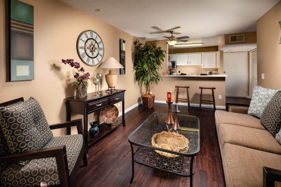 Living Kitchen at Renaissance Terrace, Long Beach, CA
