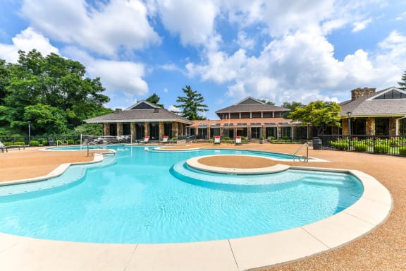 Pool deck site at 15Seventy, Chesterfield, MO 63017