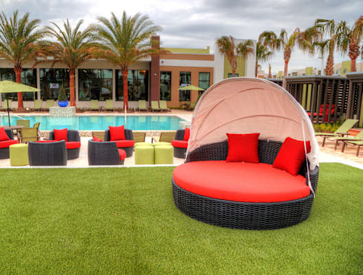 Poolside Lounge Area at The Strand, Oviedo, FL