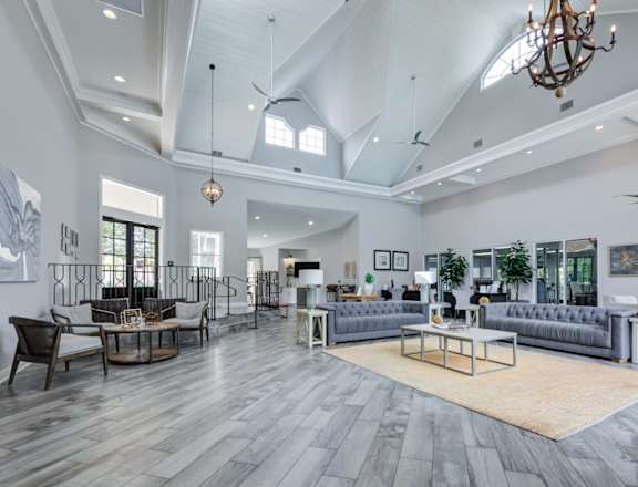 Stunning Modern Design Community Clubhouse with Ample Space and Amenities at Paradise Island Apartments, Jacksonville, FL 32256