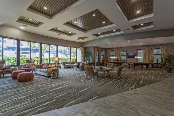 Clubhouse room at Orchid Run Apartments, Naples, Florida