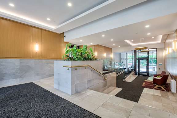Well-appointed lobby welcomes you home