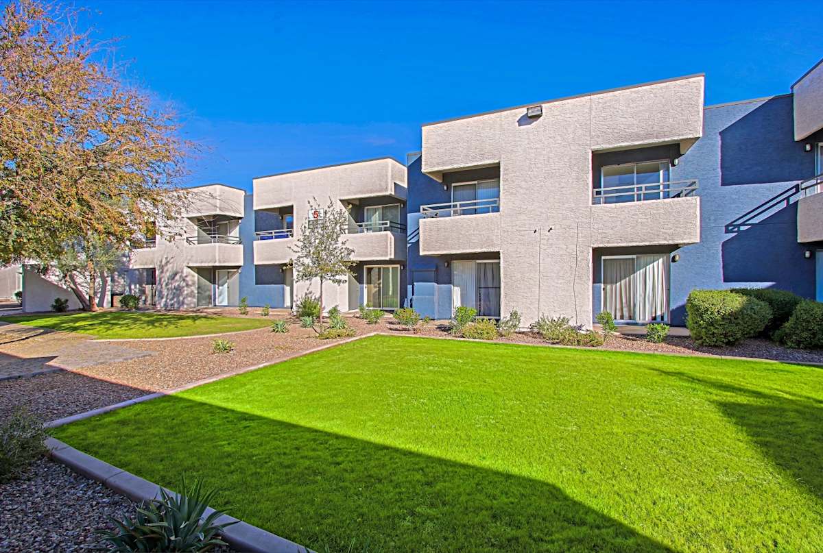 Courtyard and grounds at Paloma Village.
