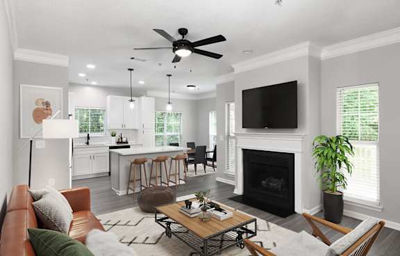 Legacy suites include quartz countertops, hardwood-inspired flooring, new cabinetry, lighting and stainless steel appliances