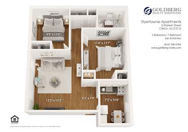  Floor Plan Two Bedroom