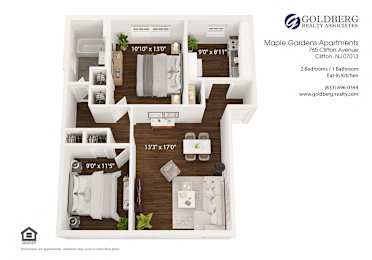  Floor Plan Two Bedroom
