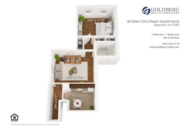  Floor Plan One Bedroom