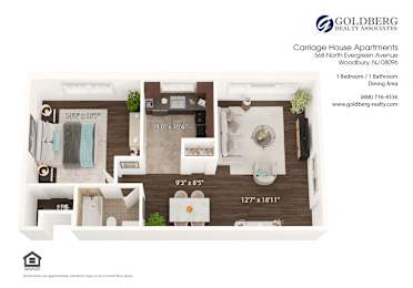  Floor Plan One Bedroom