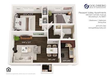  Floor Plan 2 Bedroom