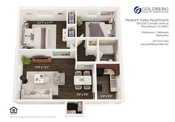 Floor Plan  2 Bedroom