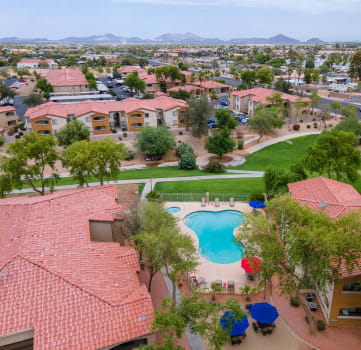 drone photo of property at The Colony Apartments, Casa Grande, Arizona