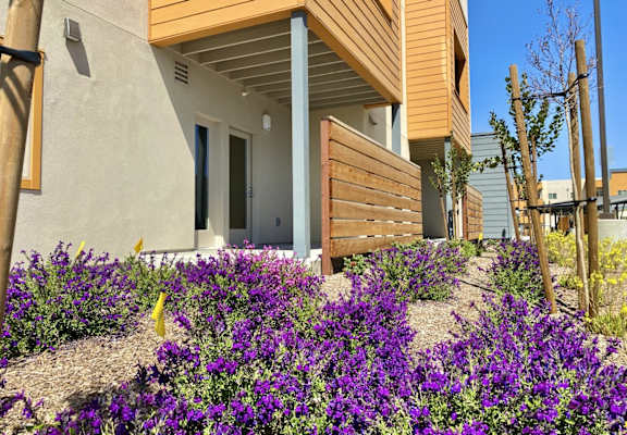 Willow View exterior balconies, patios and new landscaping