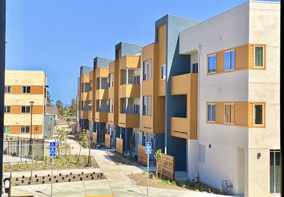 Willow View colorful building exterior