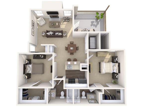 Sycamore - 2Bed 2Bath Wimbledon Oaks|Sycamore -2Bed 2Bath