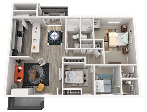 Floor Plan  C2 Townhome