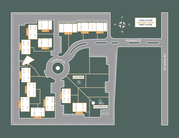 a map of the campus
