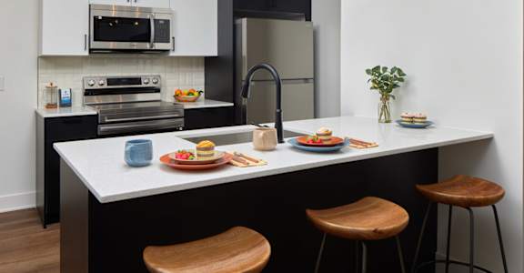 Efficient Appliances In Kitchen at The Weaver, Philadelphia, PA, Pennsylvania