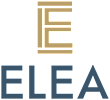 A logo with the letters "IE" in gold on a black background and the word "ELEA" in blue below it.