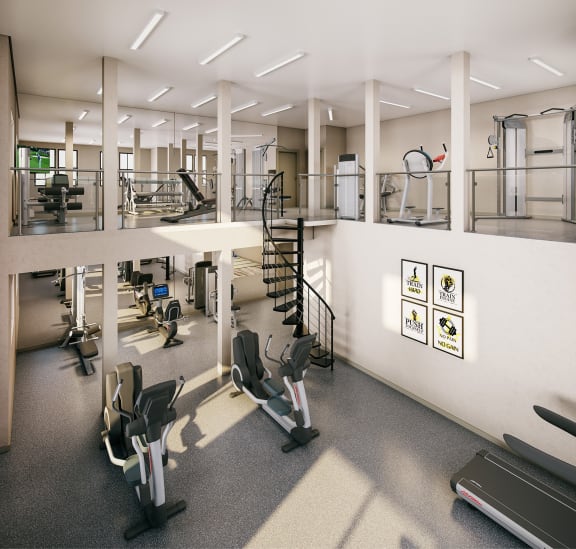 Fitness Center at 42 Hundred On The Lake, St Francis