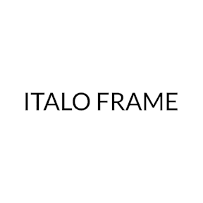 A white background with the words ITALO FRAME in black.