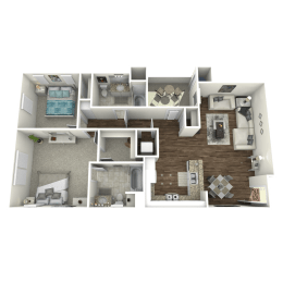 the mirada two bedroom two bath floor plan